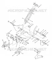 SWING ARM WELDMENT AND AMORTISSEUR ARRIERE ASSEMBLY (4917711771021A)