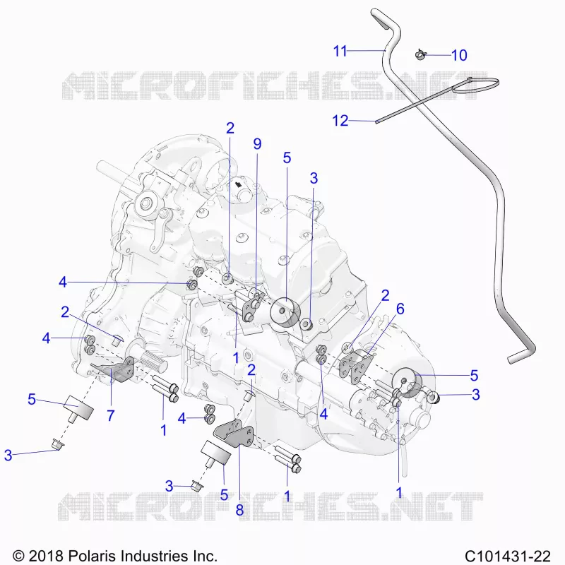 ENGINE, TRANSMISSION MOUNTING & LONG BLOCK