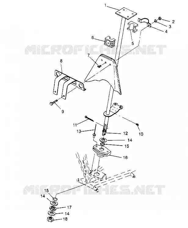 COLONNE DE DIRECTION  2x4 400L W957540 (4930093009B005)