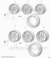 ROUES, FRONT AND REAR (SL/SLR MODELS)