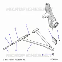 SUSPENSION, A-ARM AND SUPPORT MOUNTING