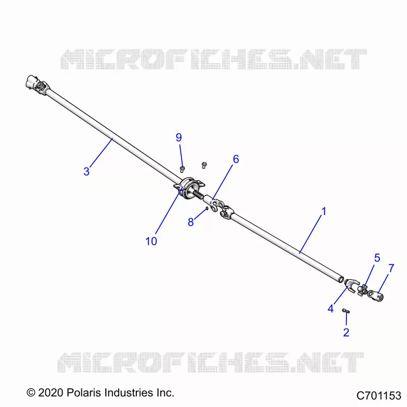 SYSTÃˆME DE TRANSMISSION, FRONT, REAR PROP SHAFT