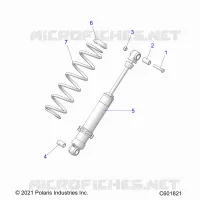 SUSPENSION, AMORTISSEUR ARRIERE TRACK (7045713)