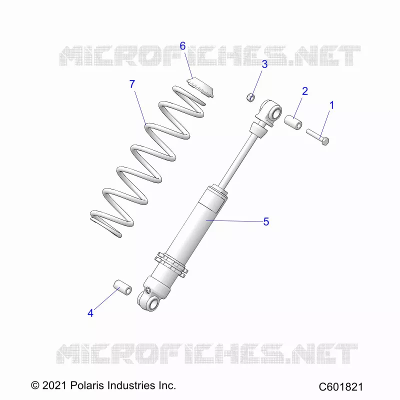 SUSPENSION, AMORTISSEUR ARRIERE TRACK (7045713)