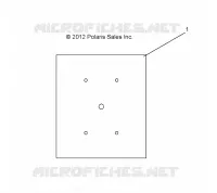 BATTERIE TRAY MAT, REAR