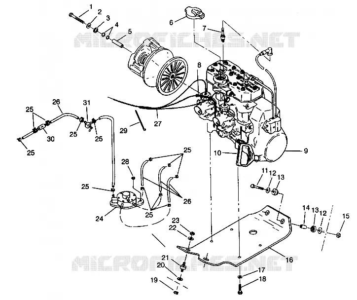 SUPPORT MOTEUR 440 0942760 and 440 SKS 0942560 (4925072507027A)