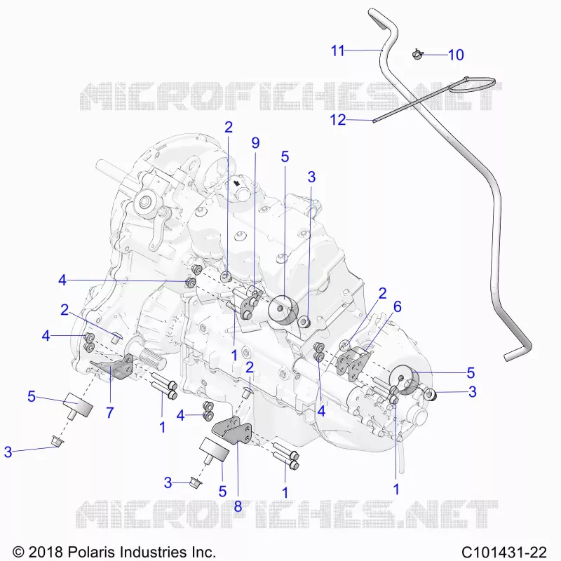 ENGINE, TRANSMISSION MOUNTING & LONG BLOCK 