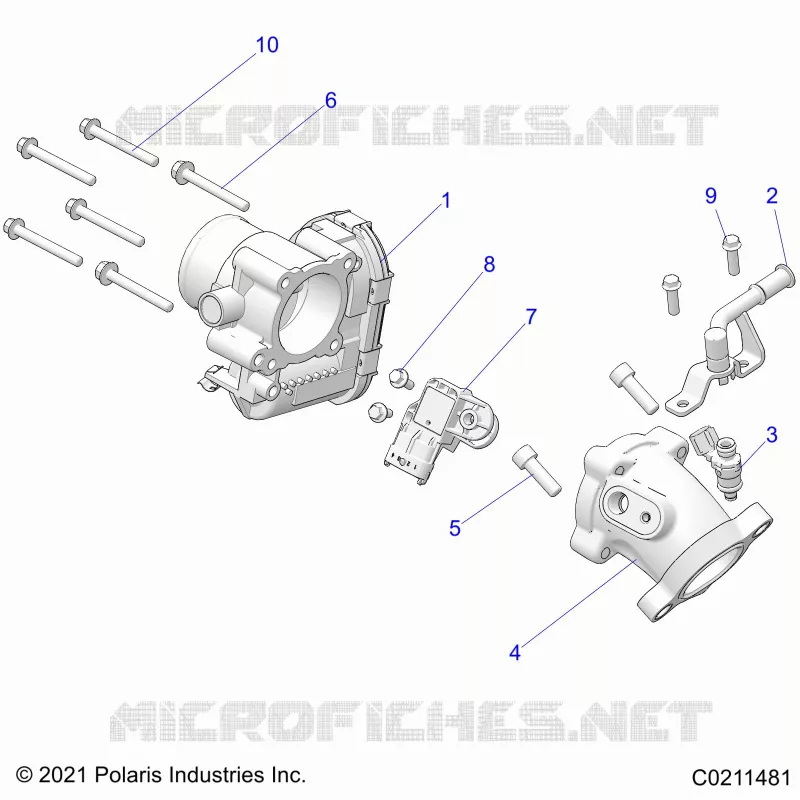 ENGINE, CORPS DE PAPILON AND FUEL RAIL