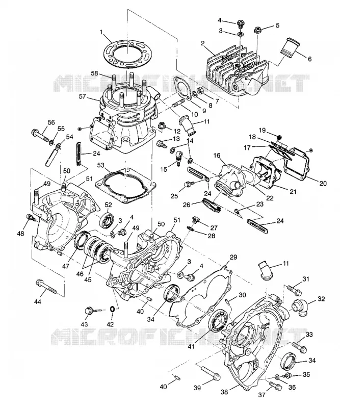 CARTERS MOTEUR AND CYLINDRE SCRAMBLER W967840 (4935823582C013)