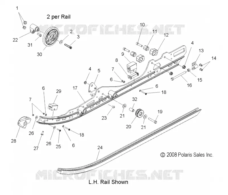 SUSPENSION, FIXATION RAIL