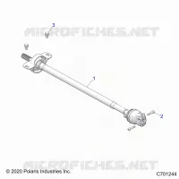 SYSTÃˆME DE TRANSMISSION, FRONT PROP SHAFT