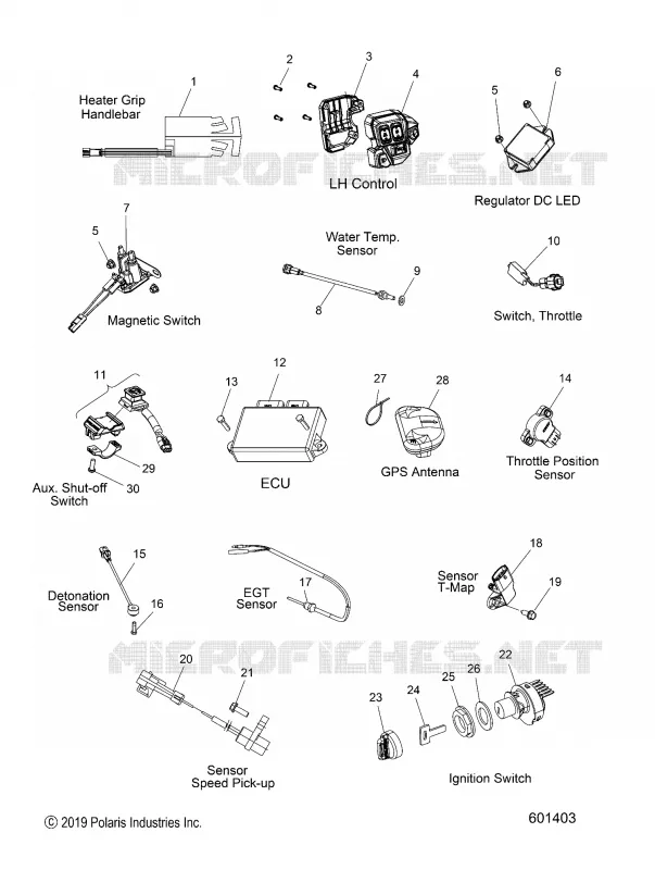 ELECTRICITE, SWITCHES, SENSORS AND COMPONENTS