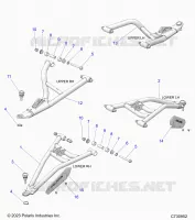 SUSPENSION AVANT CONTROL ARMS