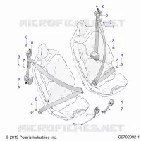 SIEGE BELT MOUNTING, STANDARD