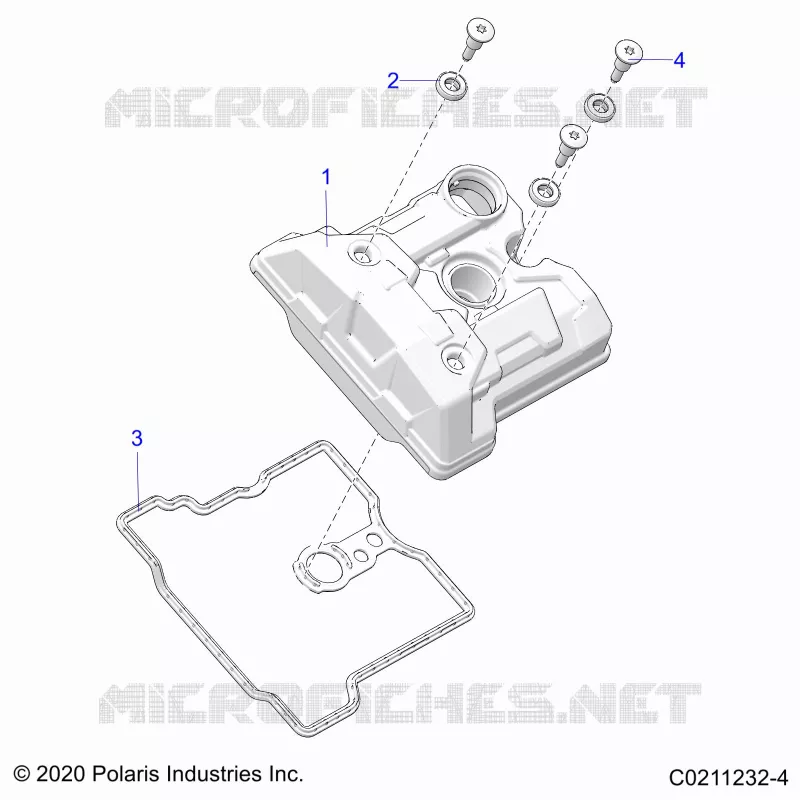 ENGINE, COUVERCLE SOUPAPE