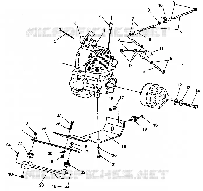 SUPPORT MOTEUR STARLITE 0943427 (4924992499026A)