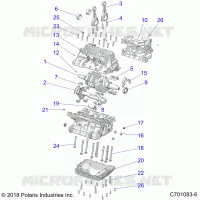 ENGINE, CRANKCASE AND VILEBREQUIN