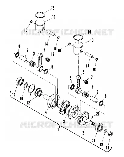 PISTON AND VILEBREQUIN (400) (4909500950034A)