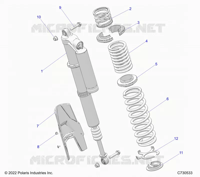 SUSPENSION, REAR SUPPORT AMORTISSEUR , STANDARD/PREMIUM