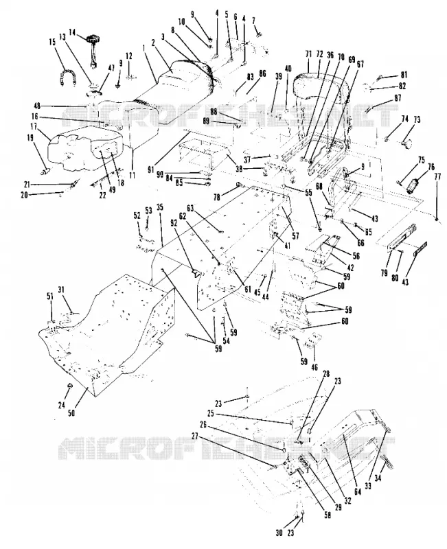 CHASSIS AND SIEGE ALL SWEDISH INDY MODELS (4916051605003A)
