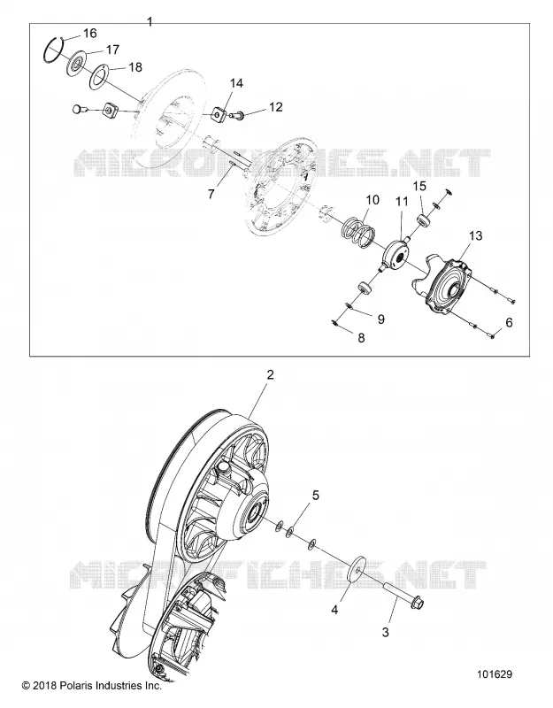 SYSTEME DE TRANSMISSION, SECONDARY CLUTCH