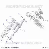 SUSPENSION, REAR SUPPORT AMORTISSEUR 