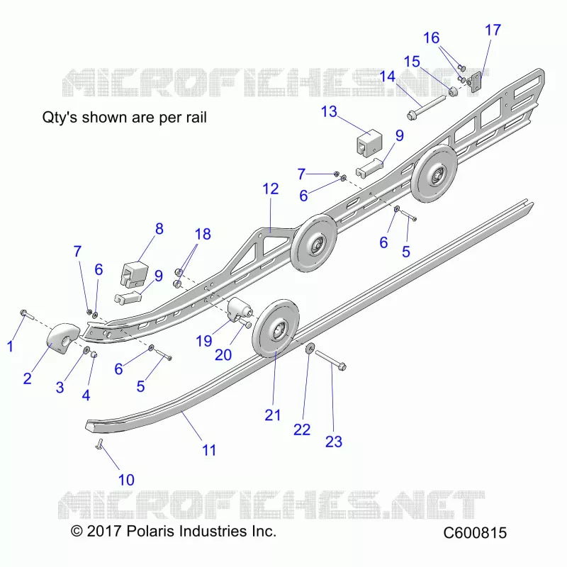 SUSPENSION, RAIL, LH/RH