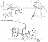 SUPPORT BATTERIE WIDETRAK LX 0972065 and  EUROPEAN WIDETRAK LX E972065 (4938223822B013)