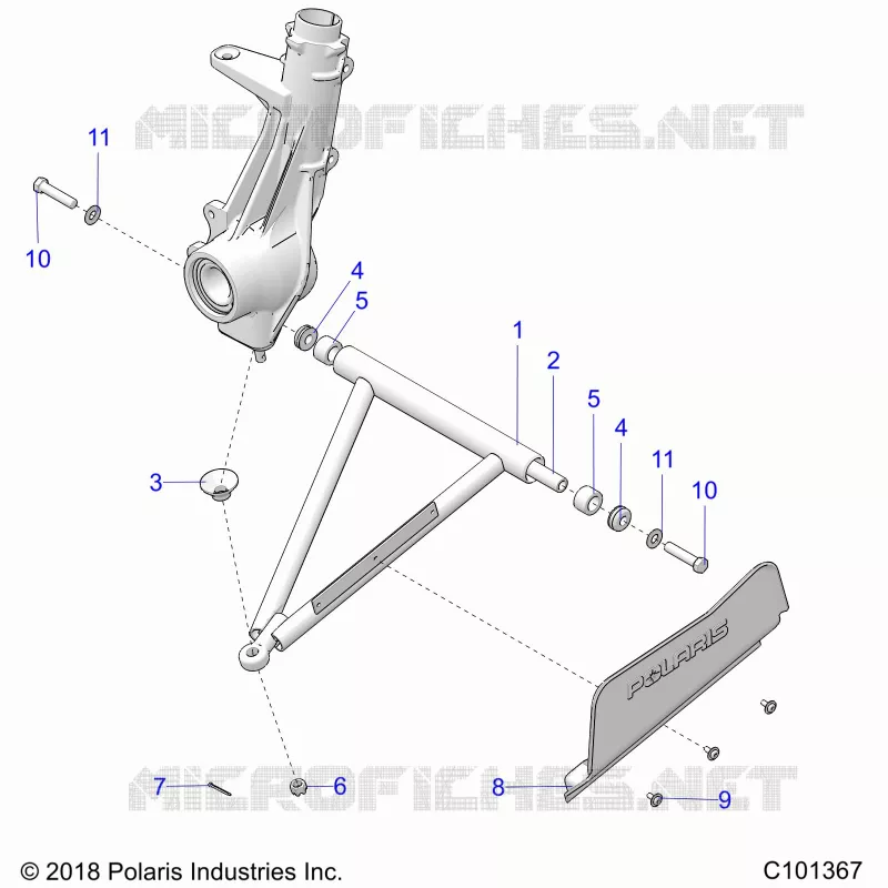 SUSPENSION, A-ARM AND SUPPORT MOUNTING