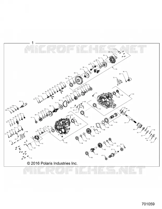 SYSTÈME DE TRANSMISSION, MAIN GEARCASE INTERNALS