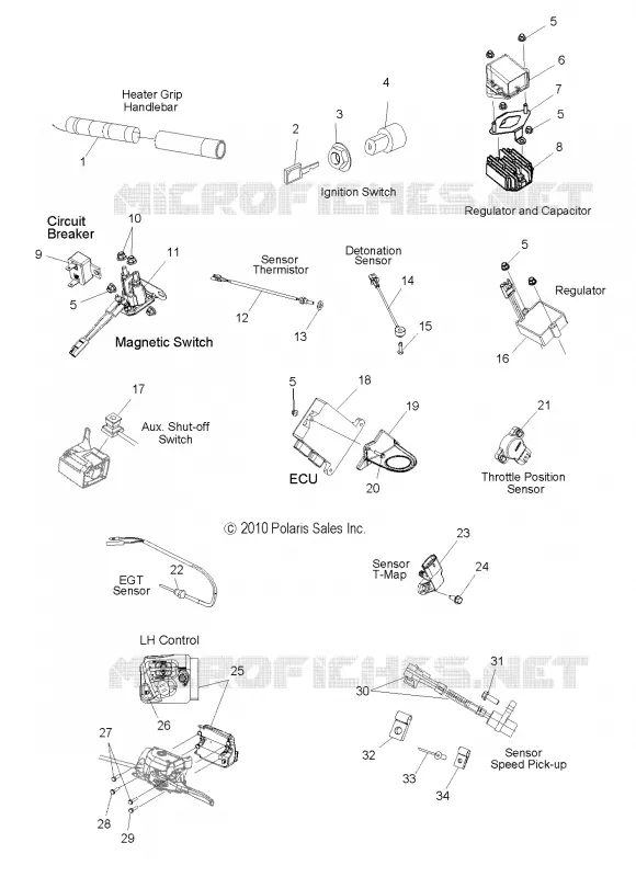 BOUTONS, CAPTEURS and COMPONENTS