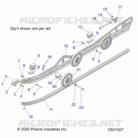 SUSPENSION, RAIL, LH/RH