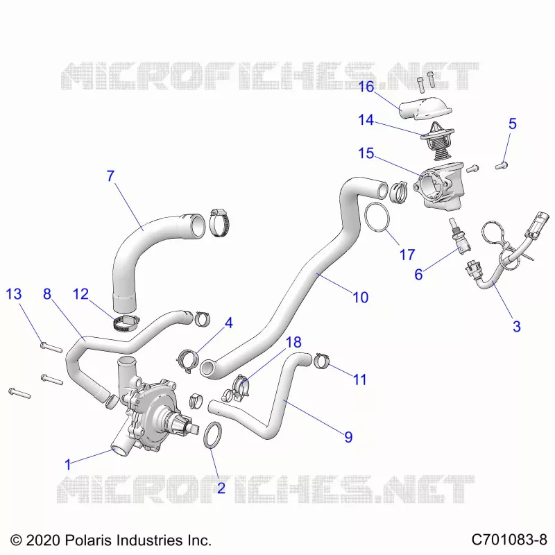MOTEUR, WATERPUMP AND BYPASS