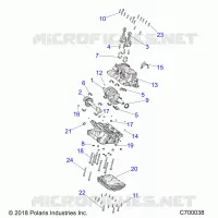 ENGINE, CRANKCASE AND VILEBREQUIN