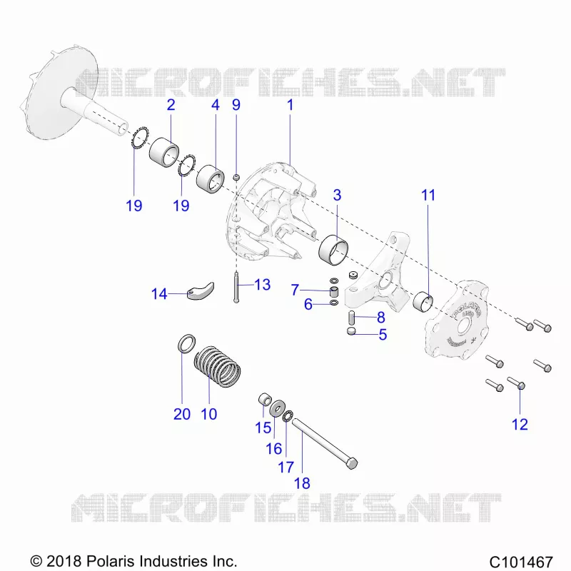 SYSTÃˆME DE TRANSMISSION, PRIMARY CLUTCH