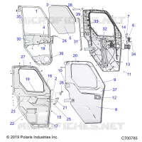 KIT PORTES ET VITRES AVANT FULL POWER