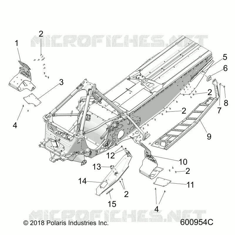 CHASSIS, PROTECTION D'EMBRAYAGE/FOOTRESTS/RUNNING BOARDS