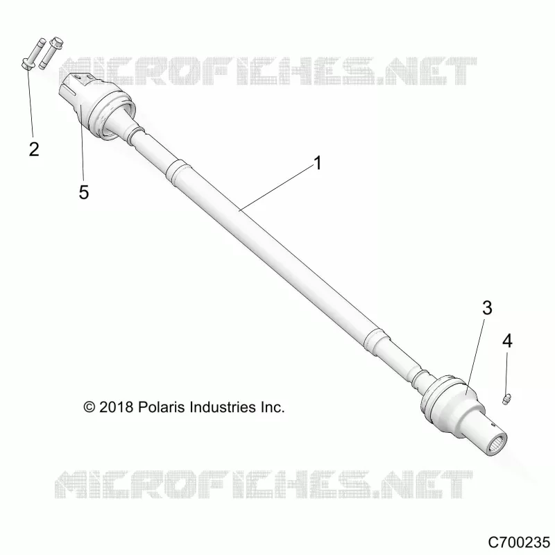 SYSTÃˆME DE TRANSMISSION, REAR PROP SHAFT