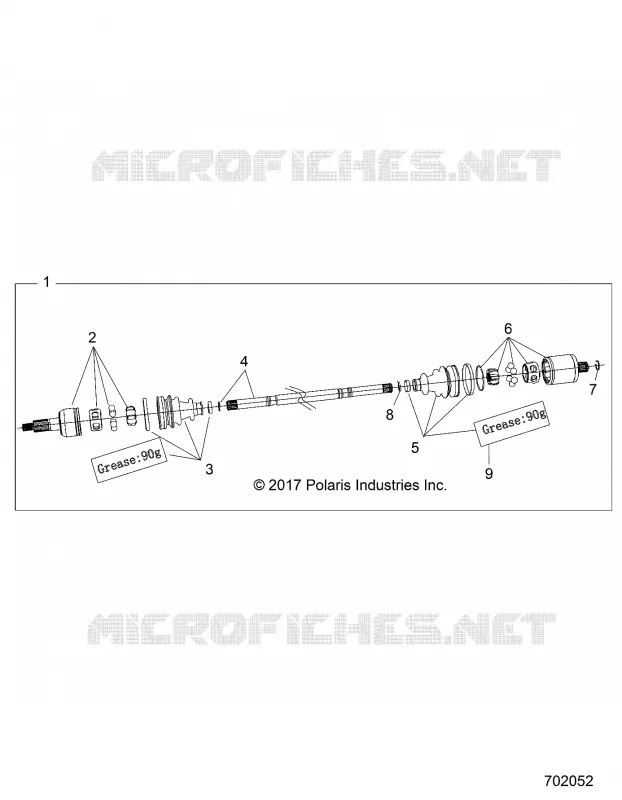 SYSTÃˆME DE TRANSMISSION, FRONT HALF SHAFT