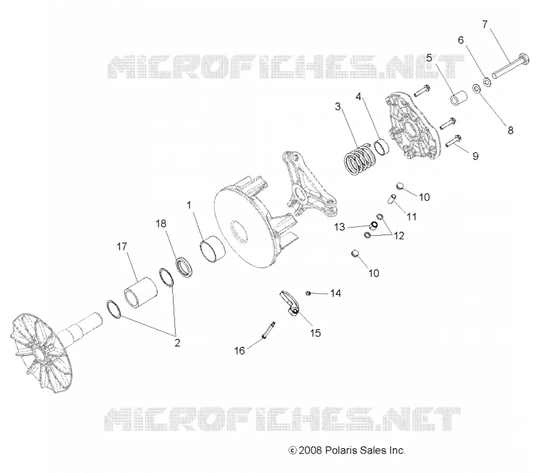 SYSTÈME DE TRANSMISSION, PRIMARY CLUTCH