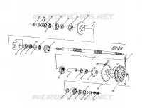 ARBRE DE TRANSMISSION INTERMEDIAIRE 250 6X6 / W928727 (4922842284027A)