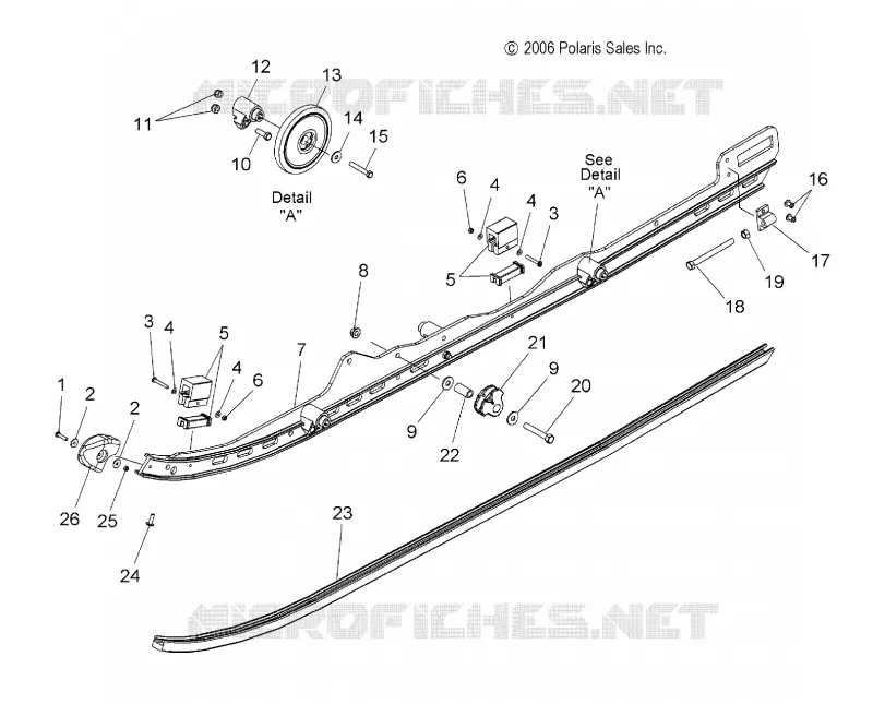 SUSPENSION, FIXATION RAIL