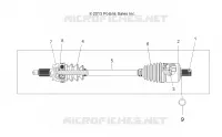 SYSTÈME DE TRANSMISSION, DRIVE SHAFT, FRONT