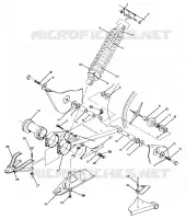 BRAS OSCILLANT WELD. / AMORTISSEUR ARRIERE ASSEMBLY Trail Boss / W928527 (4922892289021A)