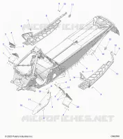CHASSIS, PROTECTION D'EMBRAYAGE, FOOTRESTS, AND RUNNINGBOARDS