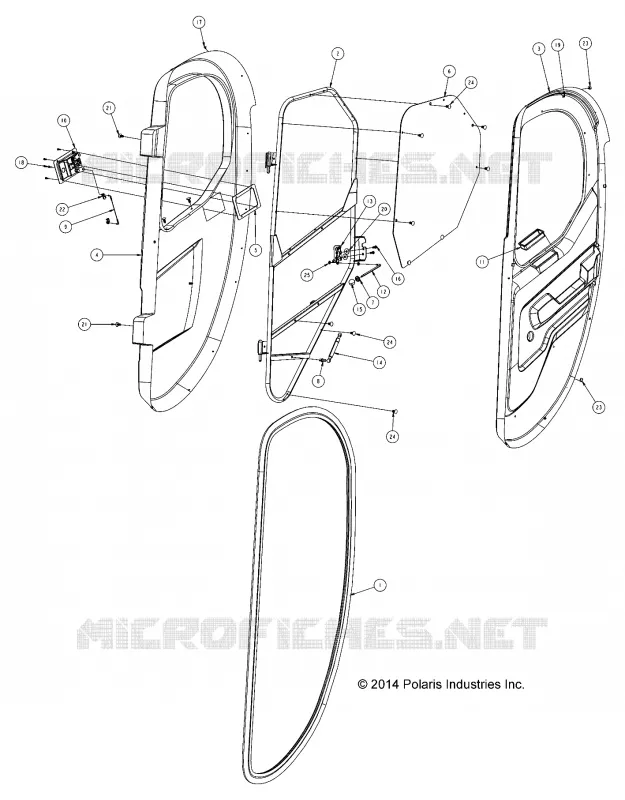 DOORS, HARD, REAR, INTERNALS, RH