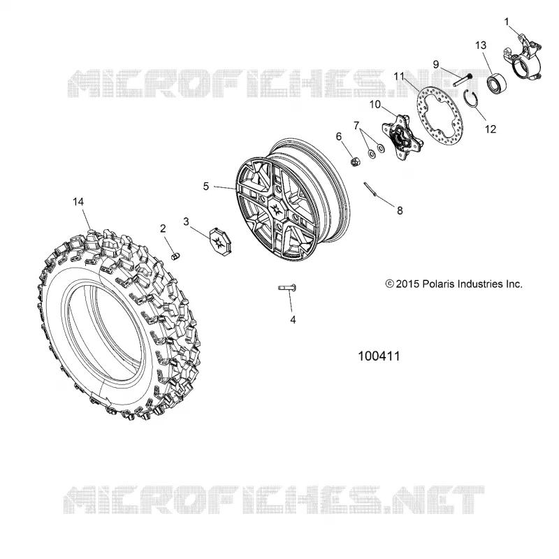 ROUES, FRONT AND HUB