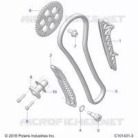 CHAINE DE DISTRIBUTION AND TENSIONER