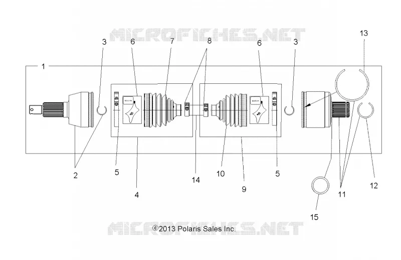 DRIVE TRAIN, ARBRE DE TRANSMISSION, REAR