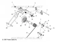SUSPENSION, BRAS DE SUSPENSION ARRIERE